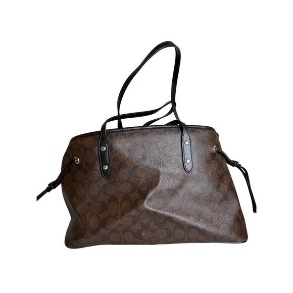 Coach PVC Drawstring Carryall Satchel Handbag F57842 - Picture 4 of 7